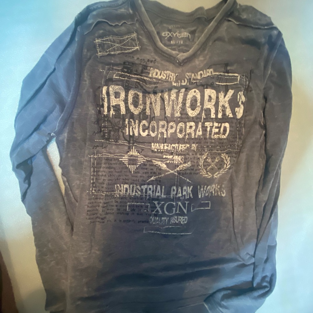 ♦️Men's Gray Long Sleeve Tee